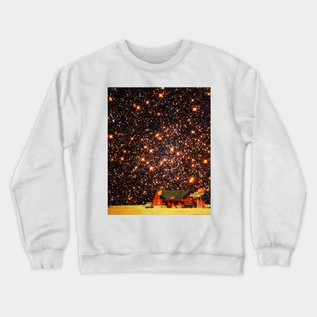 5 stars motel Crewneck Sweatshirt by CollageSoul